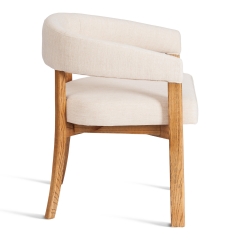 Стул Tetchair SURTUR дерево вяз/ткань лен, груша3/бежевый лен, 54х53х74 см