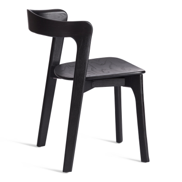 Стул Tetchair ASGARD дерево вяз, черный, 48х43х76 см