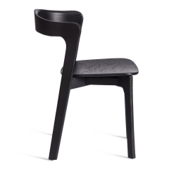 Стул Tetchair ASGARD дерево вяз, черный, 48х43х76 см