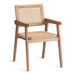 Стул Tetchair VANHEIM дерево вяз/бечевка, Груша 3, 46х45х83 см