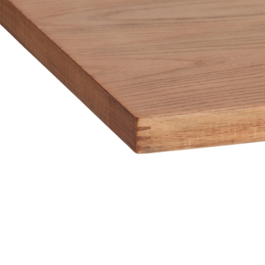 Стол Tetchair VALHALLA дерево вяз/железная опора, 80х65х76 см, груша 3/черная опора