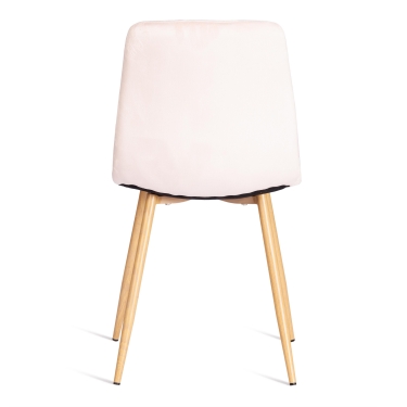 Стул Tetchair CHILLY mod. 7094-1 / 1 шт. в упаковке вельвет/металл, 44,5х52,5х86 см, pink розовый HLR39 / натуральный