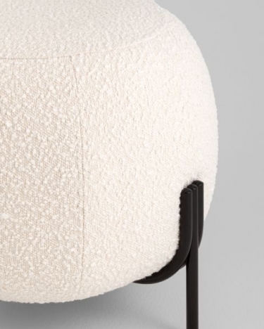 Пуф Stool Group Флик new ткань букле молочный