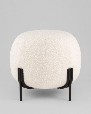 Пуф Stool Group Флик new ткань букле молочный