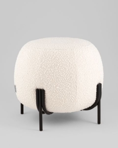 Пуф Stool Group Флик new ткань букле молочный
