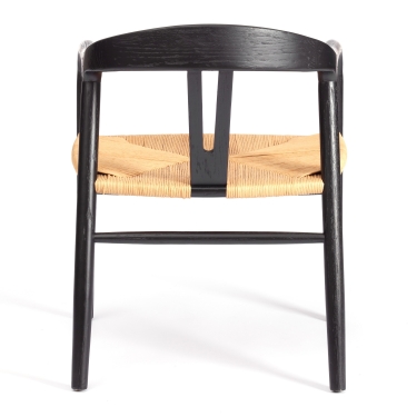 Стул Tetchair VALI дерево вяз, черный, 50х46х77 см