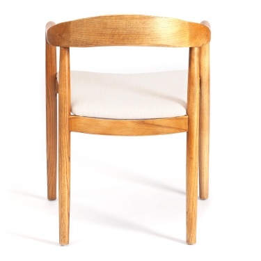 Стул Tetchair BALDUR дерево вяз/ткань лен, груша3/бежевый лен, 49х52х76,5 см