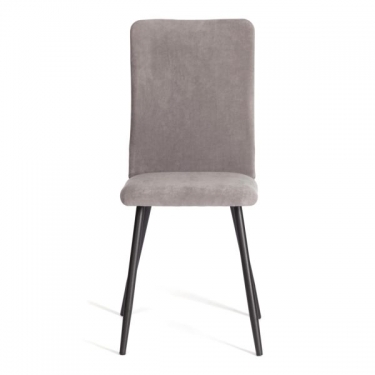Стул обеденный Tetchair La Rousse NEW, флок , серый/черный, 29, 45x55x93 см