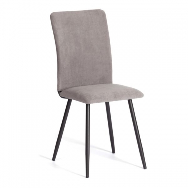 Стул обеденный Tetchair La Rousse NEW, флок , серый/черный, 29, 45x55x93 см