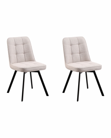 Стул Stool Group Pleid вращающийся кремовый 2 шт.