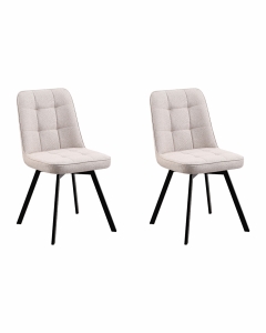 Стул Stool Group Pleid вращающийся кремовый 2 шт.