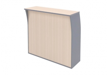 Стойка ресепшн прямая Skyland IMAGO РС-2 Клен Металлик