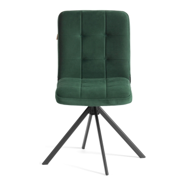 Стул обеденный Tetchair Medeo поворотный механизм 360, велюр, Deep Forest изумруд