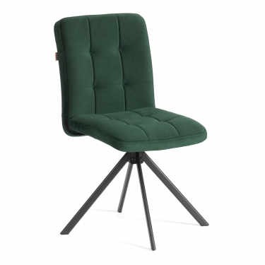 Стул обеденный Tetchair Medeo поворотный механизм 360, велюр, Deep Forest изумруд