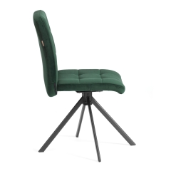 Стул обеденный Tetchair Medeo поворотный механизм 360, велюр, Deep Forest изумруд