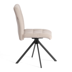 Стул обеденный Tetchair Medeo поворотный механизм 360, велюр, бежевый, 7