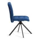 Стул обеденный Tetchair Medeo поворотный механизм 360, велюр, Blue синий