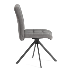 Стул обеденный Tetchair Medeo поворотный механизм 360, велюр, серый, 29