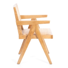 Стул Tetchair LOKI дерево вяз/ротанг, Груша 3, 50х50х84 см