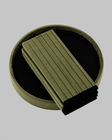 Пуф складной с ящиком Stool Group Store Round травяной