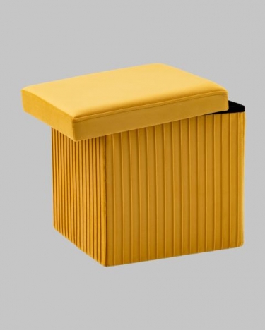 Пуф складной с ящиком Stool Group Store Square желтый