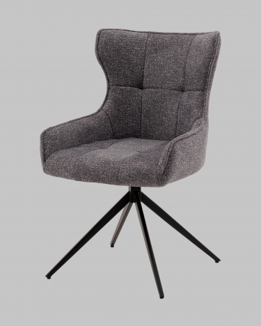 Стул Stool Group Carlene вращающийся серый