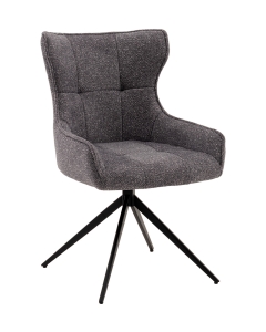 Стул Stool Group Carlene вращающийся серый