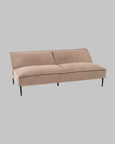 Диван прямой Stool Group Кассель велюр рельефный бежевый