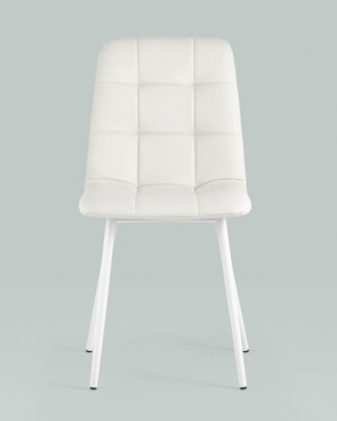 Стул Stool Group Oliver экокожа белый белые ножки 2 шт