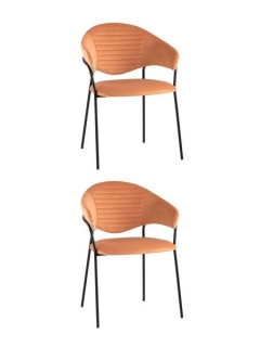 Стул Stool Group Алексис велюр оранжевый 2 шт