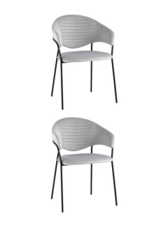 Стул Stool Group Алексис велюр серый 2 шт