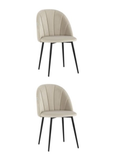 Стул Stool Group Логан NEW велюр бежевый 2 шт