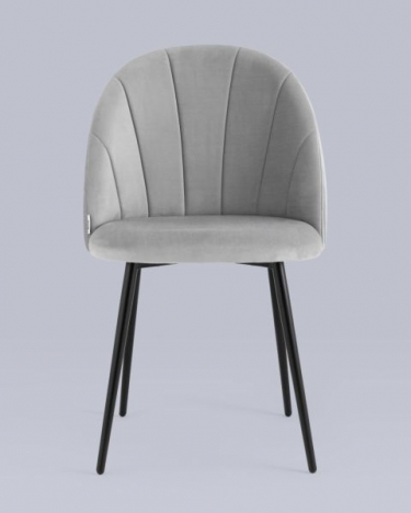 Стул Stool Group Логан NEW велюр светло-серый 2 шт