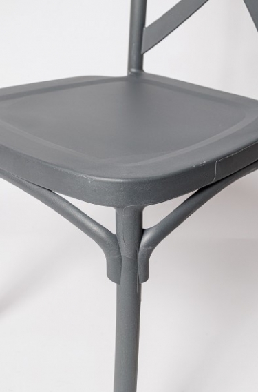 Стул пластиковый Цвет мебели ОС-38 Серый