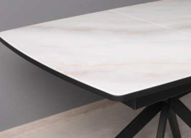 Обеденный стол Витра Орфей 46 02 Мрамор золотистый-Черный