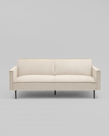 Диван прямой Stool Group Кассель Д велюр рельефный молочный