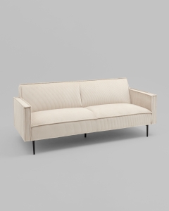 Диван прямой Stool Group Кассель Д велюр рельефный молочный