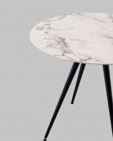 Стол Stool Group Ники круглый столешница керамика Ice Jade 900