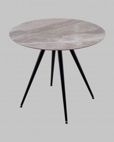 Стол Stool Group Ники круглый столешница керамика Italian light grey 900
