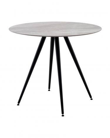 Стол Stool Group Ники круглый столешница керамика Italian light grey 900
