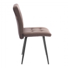 Стул обеденный Tetchair Medeo велюр, коричневый, 6, 47х56х89