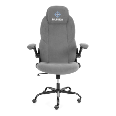 Кресло геймерское Tetchair BAZUKA metalBL велюр, серый, 29