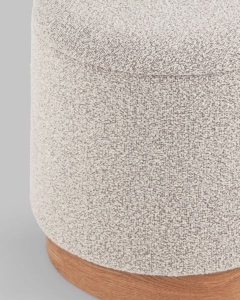 Пуф с ящиком Stool Group Холли S букле бежевый