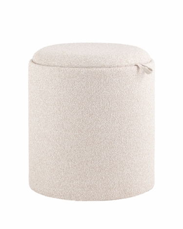 Пуф-столик с ящиком Stool Group Хюгге S букле бежевый