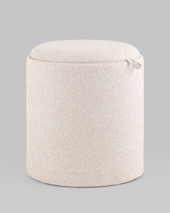 Пуф-столик с ящиком Stool Group Хюгге S букле бежевый