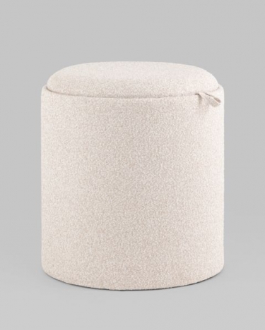 Пуф-столик с ящиком Stool Group Хюгге XS букле бежевый
