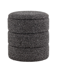 Пуф с ящиком Stool Group Hive S букле черный меланж