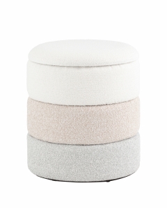 Пуф с ящиком Stool Group Hive XS букле бежевый