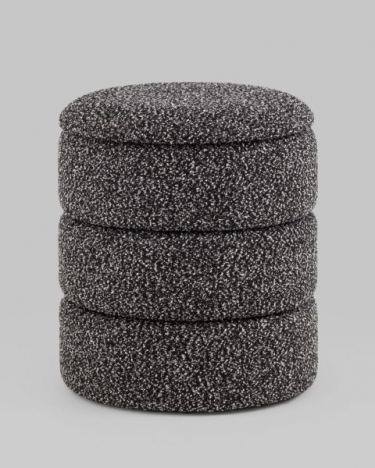 Пуф с ящиком Stool Group Hive XS букле черный меланж