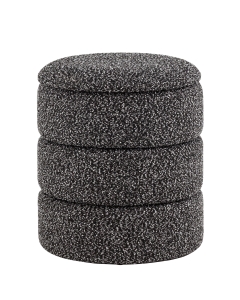 Пуф с ящиком Stool Group Hive XS букле черный меланж